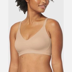 NWT $64 Tommy John [ XS D-DD ] Comfort Smoothing Triangle Bralette in‎ Tan
